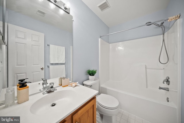 14908 Slippery Elm Ct, Woodbridge, VA 22193 - full bathroom with vanity, washtub / shower combination, and tile patterned flooring