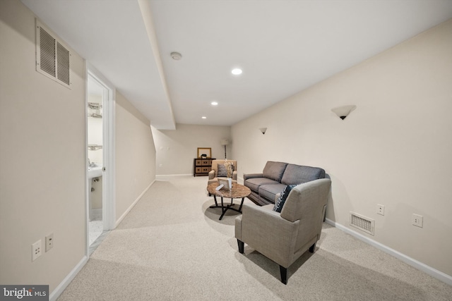 14908 Slippery Elm Ct, Woodbridge, VA 22193 - sitting room with carpet flooring and recessed lighting