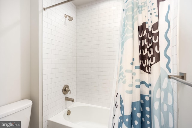 1311 Corbett Rd, Monkton, MD 21111 - full bathroom featuring toilet and shower / bathtub combination with curtain