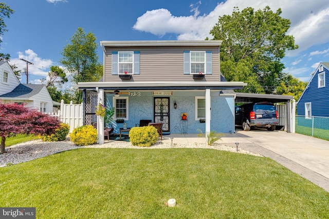 7723 Meath Rd, Baltimore, MD 21222 - traditional home featuring a porch, concrete driveway, and stone siding