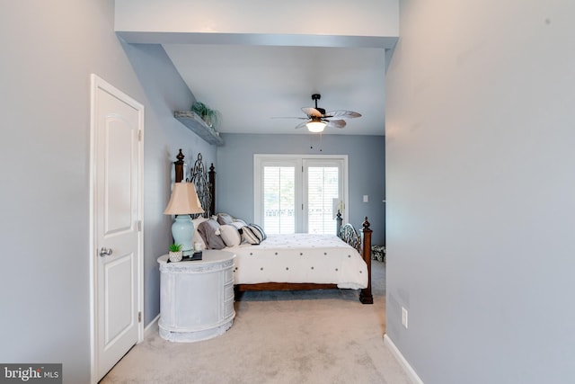 7723 Meath Rd, Baltimore, MD 21222 - bedroom featuring light carpet and ceiling fan