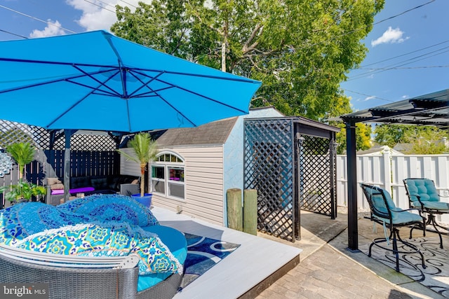 7723 Meath Rd, Baltimore, MD 21222 - view of patio / terrace featuring outdoor dining space