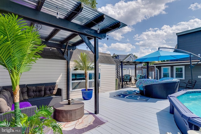 7723 Meath Rd, Baltimore, MD 21222 - deck with outdoor lounge area