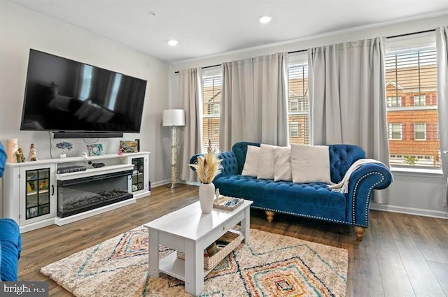 2041 Ruby Turn, Bowie, MD 20721 - living room with healthy amount of natural light, wood finished floors, and recessed lighting