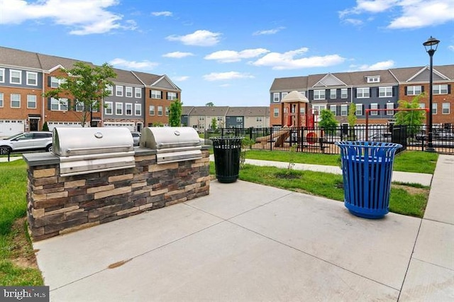 2041 Ruby Turn, Bowie, MD 20721 - view of patio / terrace with a residential view and exterior kitchen