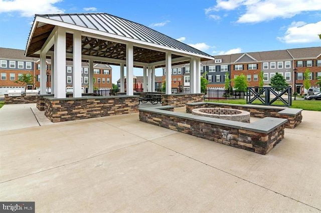 2041 Ruby Turn, Bowie, MD 20721 - view of home's community featuring a gazebo and a fire pit