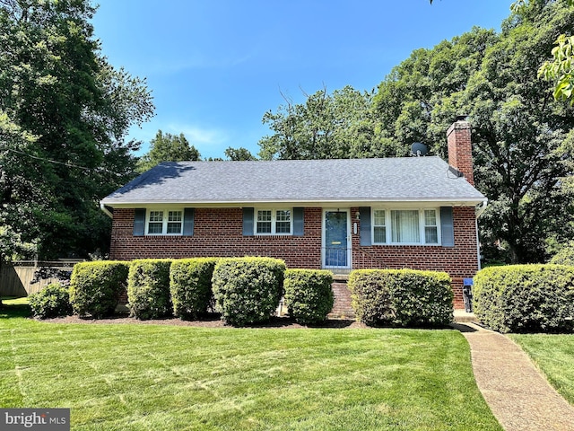7131 Murray Ln, Annandale, VA 22003 - ranch-style home featuring brick siding and a chimney