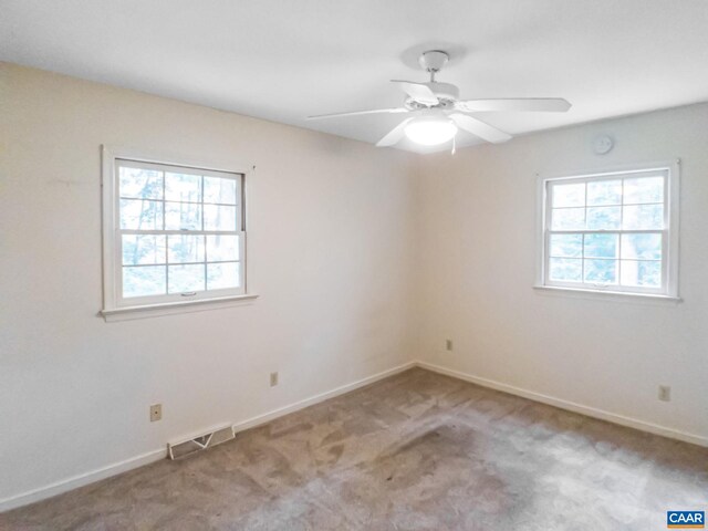 5553 Brookwood Rd, Crozet, VA 22932 - carpeted empty room featuring ceiling fan and baseboards