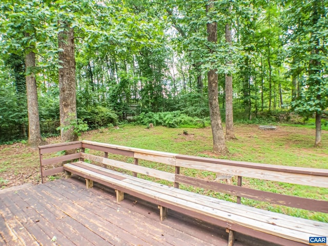 5553 Brookwood Rd, Crozet, VA 22932 - wooden deck featuring a yard