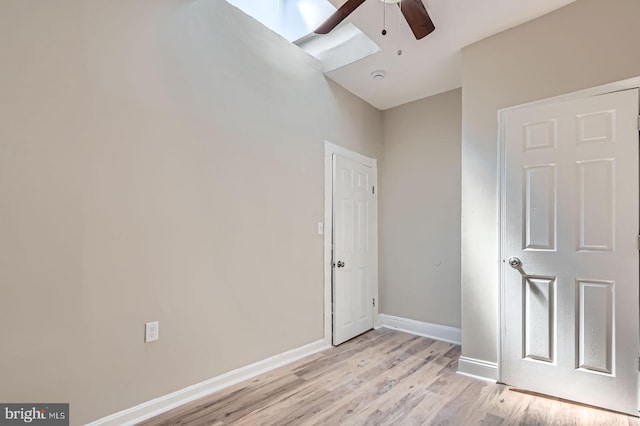 2710 The Alameda, Baltimore, MD 21218 - unfurnished bedroom featuring light wood-style flooring and ceiling fan