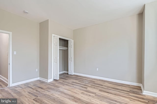 2710 The Alameda, Baltimore, MD 21218 - unfurnished bedroom featuring light wood finished floors and a closet