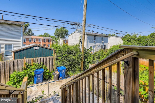 2710 The Alameda, Baltimore, MD 21218 - wooden terrace with a fenced backyard