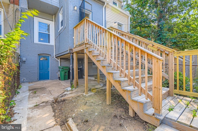2710 The Alameda, Baltimore, MD 21218 - view of patio / terrace featuring stairway and a deck