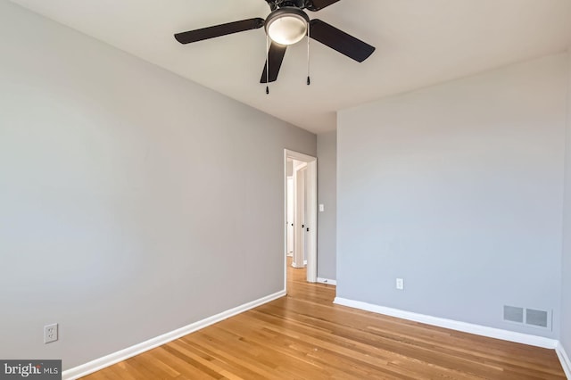 3401 Woodring Ave, Baltimore, MD 21234 - spare room featuring light wood-type flooring and a ceiling fan