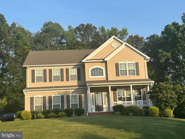 39929 Grandview Haven Dr, Mechanicsville, MD 20659 - view of front of property with a porch and a front yard