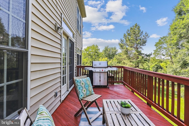 6706 Debra Lu Way, Springfield, VA 22150 - wooden terrace featuring grilling area