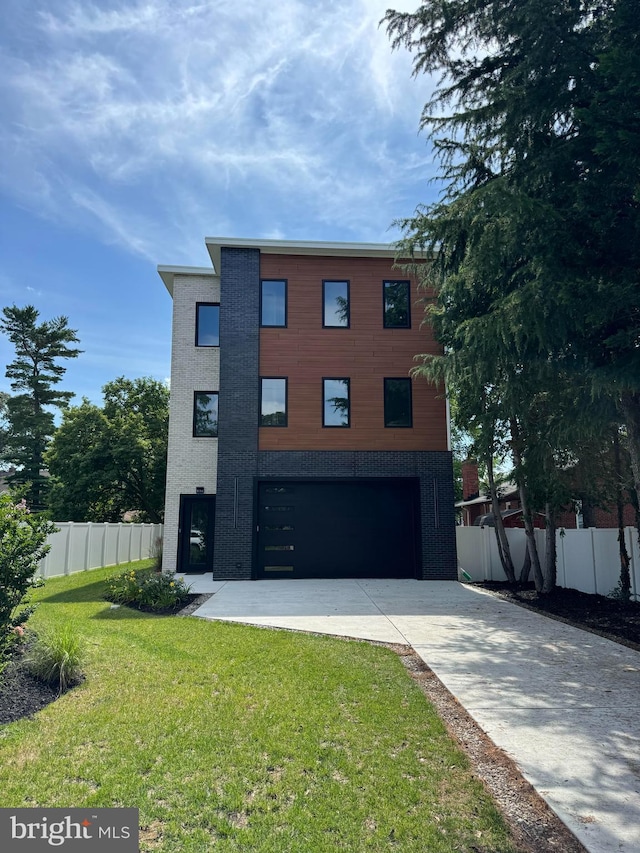 836 Mill Creek Rd, Arnold, MD 21012 - modern home featuring concrete driveway and a garage