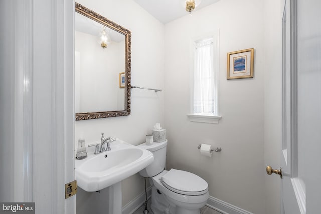 1263 Argyle Rd, Berwyn, PA 19312 - half bathroom with toilet and baseboards