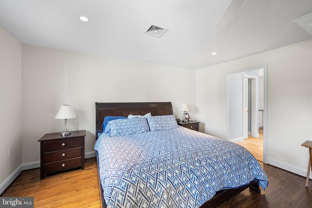 1263 Argyle Rd, Berwyn, PA 19312 - bedroom featuring wood finished floors, recessed lighting, and ceiling fan
