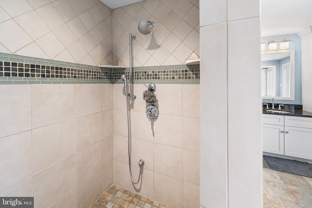 1263 Argyle Rd, Berwyn, PA 19312 - full bathroom featuring a tile shower and vanity