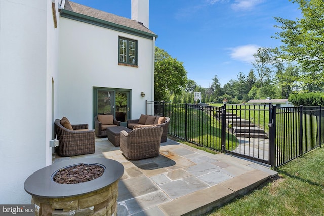 1263 Argyle Rd, Berwyn, PA 19312 - view of patio / terrace with outdoor lounge area