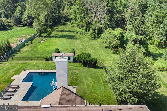 1263 Argyle Rd, Berwyn, PA 19312 - aerial view of a pool area