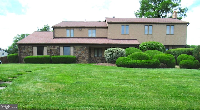 3632 Wheatsheaf Rd, Huntingdon Valley, PA 19006 - multi unit property with stucco siding, stone siding, and a front yard