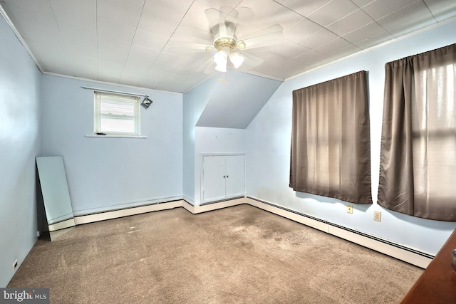545 W King St, Littlestown, PA 17340 - bonus room with baseboard heating, carpet, and a ceiling fan