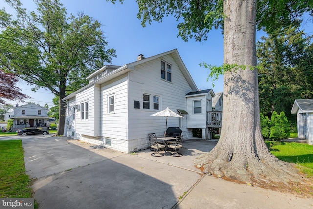 124 E Ormond Ave, Haddon Township, NJ 08107 - back of house with a patio area and a chimney