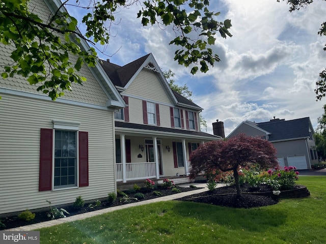 7 Camas Ct, Plainsboro, NJ 08536 - victorian-style house featuring covered porch and a front yard
