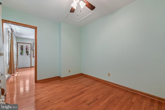 8283 Choptank Rd, Pasadena, MD 21122 - spare room with light wood-style floors and ceiling fan