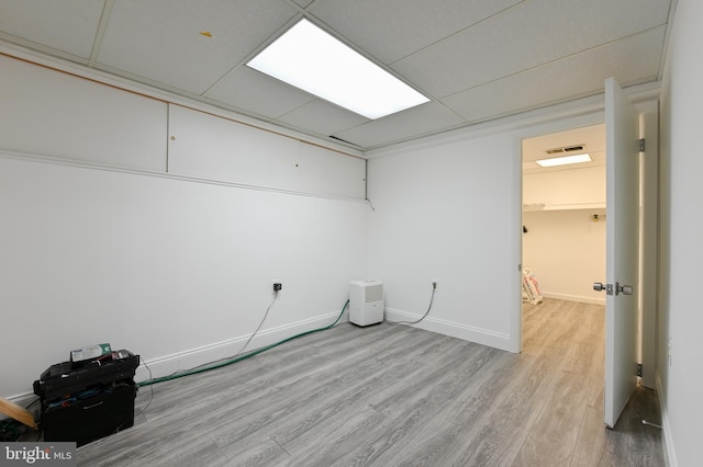 8283 Choptank Rd, Pasadena, MD 21122 - finished basement with wood finished floors and baseboards