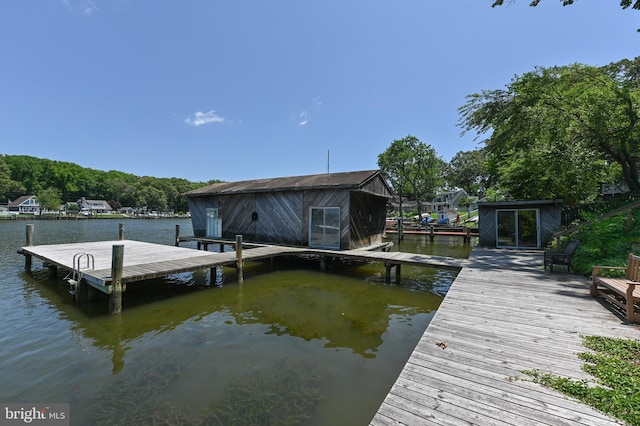 8283 Choptank Rd, Pasadena, MD 21122 - dock featuring a water view