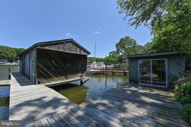 8283 Choptank Rd, Pasadena, MD 21122 - dock featuring a water view