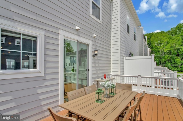 113 Treblis Way, Annapolis, MD 21403 - wooden deck with outdoor dining space