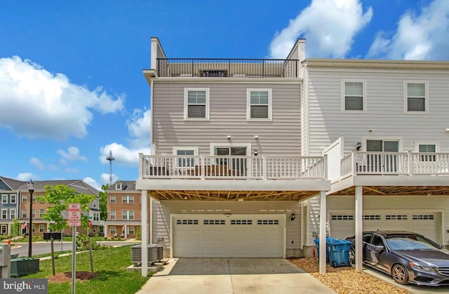 113 Treblis Way, Annapolis, MD 21403 - back of house with a garage and driveway