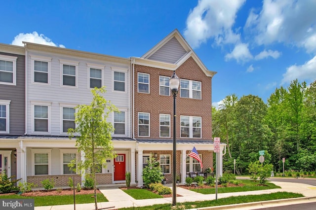 113 Treblis Way, Annapolis, MD 21403 - view of property with brick siding and covered porch