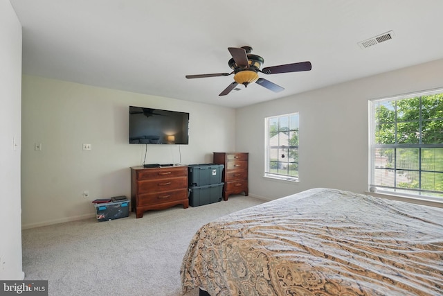 13297 Osage Dr, Woodbridge, VA 22193 - carpeted bedroom with baseboards and a ceiling fan