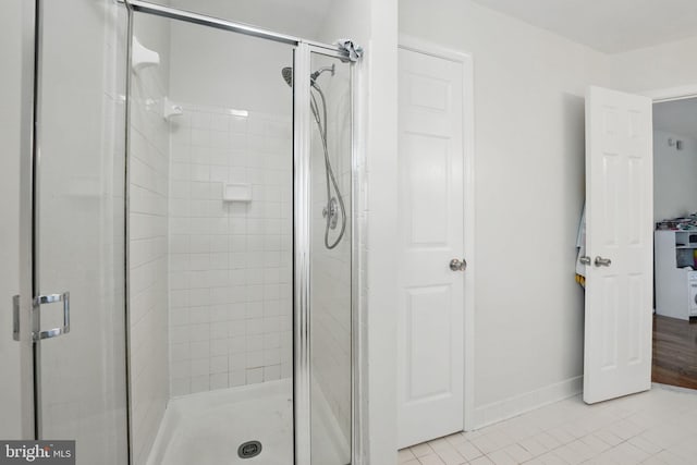 13297 Osage Dr, Woodbridge, VA 22193 - full bath with a shower stall and tile patterned flooring