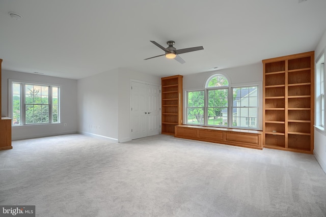 10905 Powers Ave, Cockeysville, MD 21030 - spare room featuring ceiling fan, healthy amount of natural light, and light colored carpet