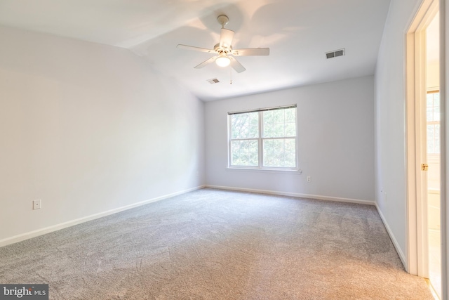 577 Francis Nicholson Way, Annapolis, MD 21401 - carpeted spare room featuring lofted ceiling and ceiling fan