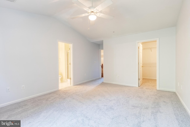 577 Francis Nicholson Way, Annapolis, MD 21401 - spare room with light carpet, ceiling fan, and lofted ceiling