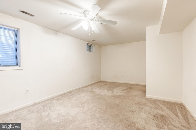 577 Francis Nicholson Way, Annapolis, MD 21401 - empty room with light colored carpet and a ceiling fan