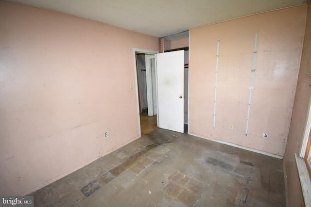 15 Sunset Rd, Willingboro, NJ 08046 - unfurnished bedroom with concrete floors