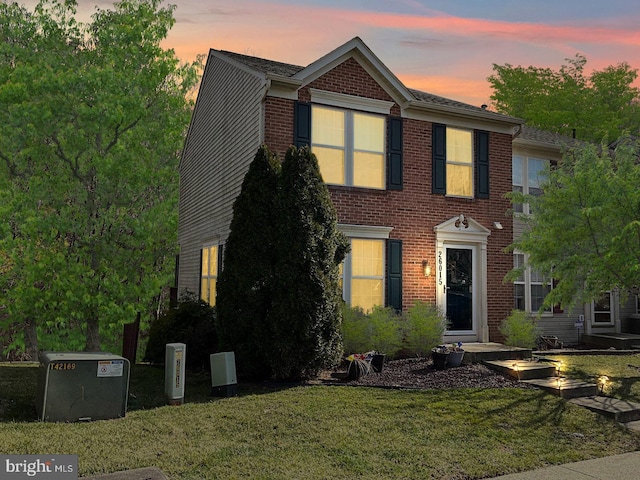 26015 Ridge Manor Dr, Damascus, MD 20872 - view of front of property featuring brick siding and a front lawn