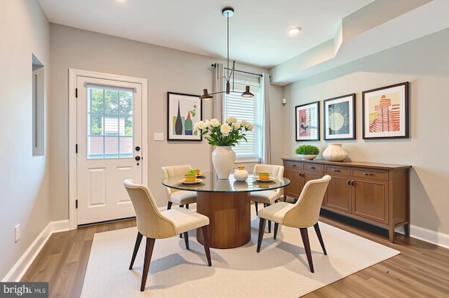 1508 N Eden St, Baltimore, MD 21213 - dining area with wood finished floors and recessed lighting