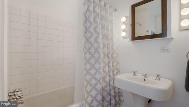1081 Wynnwood Rd, Abington, PA 19001 - full bathroom with shower / bath combo and a sink