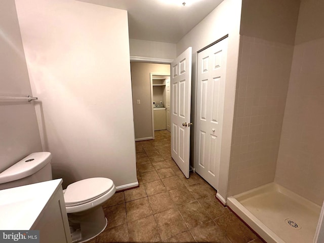 18815 Sparkling Water Dr Unit 4-O, Germantown, MD 20874 - bathroom featuring vanity, a shower stall, and tile patterned floors