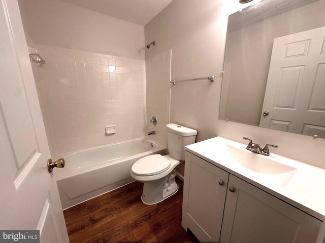 18815 Sparkling Water Dr Unit 4-O, Germantown, MD 20874 - bathroom featuring wood finished floors, bathing tub / shower combination, and vanity