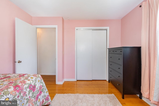 114 Brookside Ave, Hershey, PA 17033 - bedroom with light wood-style flooring and a closet